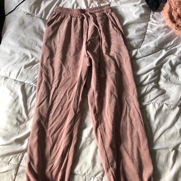 Pink Corduroy Joggers - Picture 2 of 2